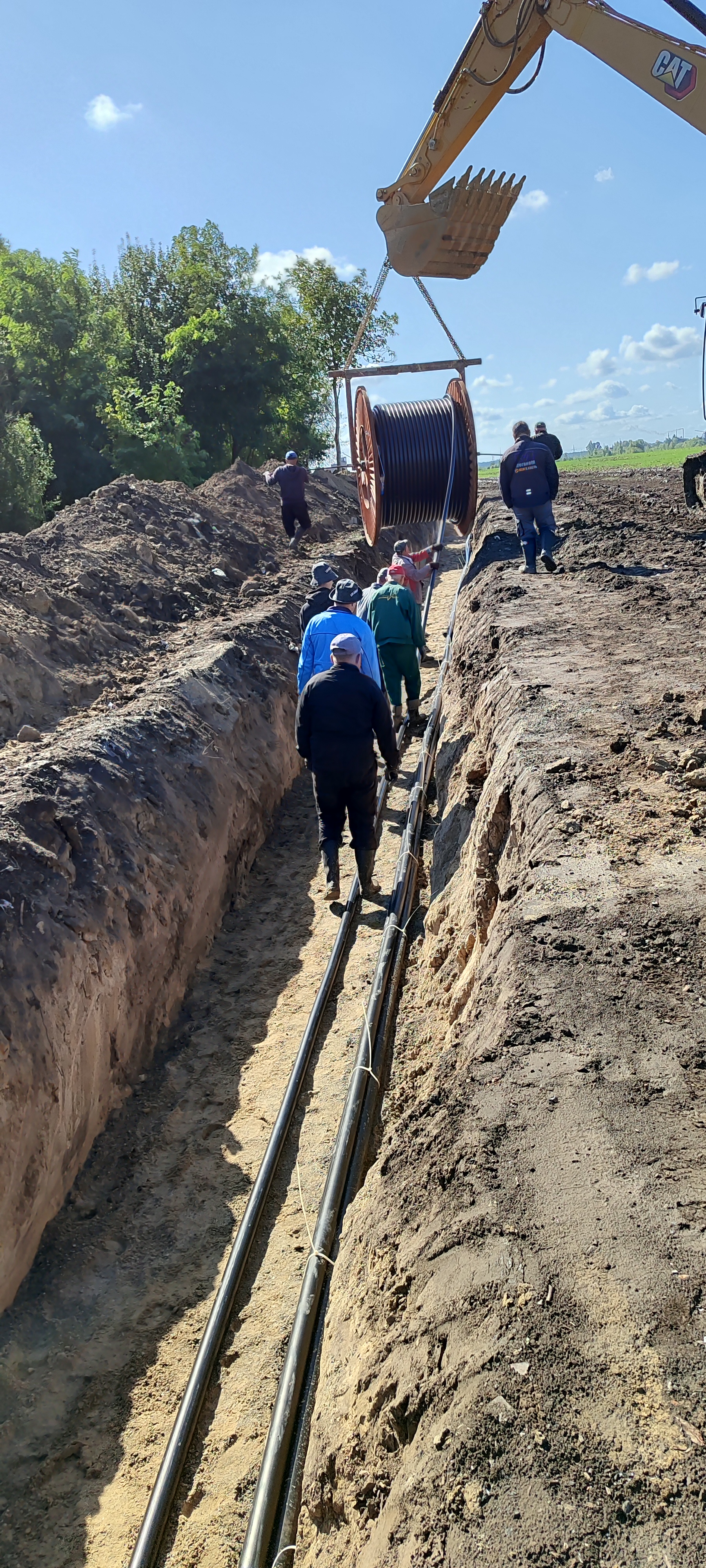Монтаж кабельних ліній напругою 35 кВ для потреб ВЕС